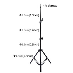 Acheter Wewoo Support de montage sur trépied de 1,1 m de hauteur pour les kits de diffusion en direct Vlogging Video Light