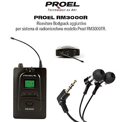 Proel RM3000R Ricevitore Bodypack aggiuntivo per sistema ear monitor RM3000TR