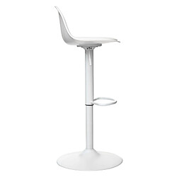 Atmosphera, Createur D'Interieur Tabouret bar déco style scandinave "alko" atmosphera - blanc