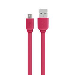 MOOOV Câble micro USB /USB-A plat 1 m - framboise 