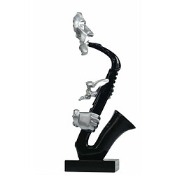 Avis Magneticland Sculpture Saxophoniste argent-noir INITIAL