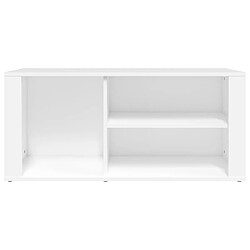 Acheter vidaXL Armoire à chaussures Blanc 100x35x45 cm Bois d'ingénierie