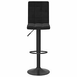 Avis vidaXL Tabourets de bar lot de 2 noir velours