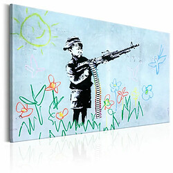 Paris Prix Tableau Imprimé Boy with Gun - Banksy 80 x 120 cm 