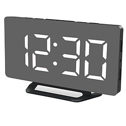 réveil numérique avec port usb pour chambre Réveil numérique électronique Fonction Snooze Horloge murale de bureau pour table de chevet à la maison