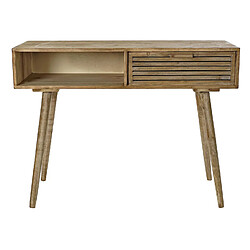 Pegane Table console en bois de sapin coloris naturel - Longueur 95 x Profondeur 40 x hauteur 75 cm