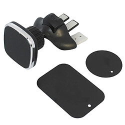 Support de téléphone de voiture avec port CD rotatif à 360 degrés, aimant carré, fente pour CD, support de voiture magnétique, pour téléphones portables et mini tablettes avec technologie Fast Swift-snap 