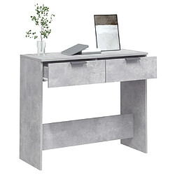 Maison Chic Table console | Meuble d'entrée | Table d'appoint Gris béton 90x36x75 cm Bois d'ingénierie -GKD86890 pas cher