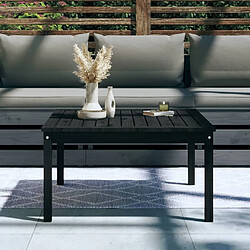 Avis Maison Chic Table de jardin | Table d'extérieur noir 82,5x82,5x45 cm bois massif de pin -GKD83155