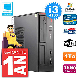 PC Fujitsu Esprimo E520 DT i3-4130 RAM 16Go Disque Dur 1To Graveur DVD Wifi W7 · Occasion 