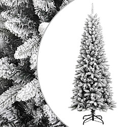 vidaXL Sapin de Noël artificiel avec neige floquée 180 cm PVC et PE 