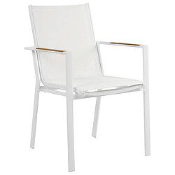 Acheter Beliani Lot de 4 chaises Métal Blanc BUSSETO