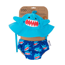 Zoocchini Maillot et Chapeau Requin (3-6M)