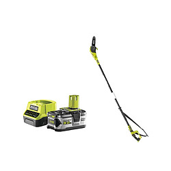 Pack RYOBI Elagueur à chaine sur perche 18V OnePlus OPP1820 - 1 batterie 5.0Ah - 1 chargeur rapide 2.0Ah RC18120-150