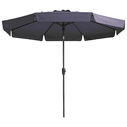 Madison Parasol Flores Luxe 300 cm Rond Bleu saphir