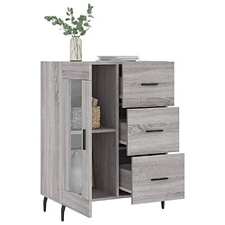 Avis vidaXL Buffet sonoma gris 69,5x34x90 cm bois d'ingénierie