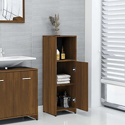 Acheter Maison Chic Armoire de bain,Meuble de rangement de salle de bain,Meuble haut Chêne marron 30x30x95 cm Bois d'ingénierie -GKD561648