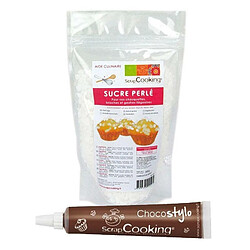 Scrapcooking Sucre perlé 300 g + 1 Stylo chocolat