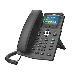 Fanvil X3U téléphone fixe Noir 6 lignes LCD Wifi