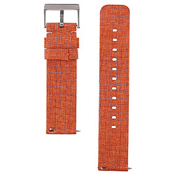 Avis Wewoo Bracelet pour montre connectée Dragonne en toile mode simple Fitbit Versa / 2 Orange clair