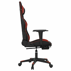 Acheter Maison Chic Chaise de jeu, Chaise gaming avec repose-pied, Fauteuil gamer,Chaise de Bureau Noir/rouge bordeaux Similicuir -GKD11652