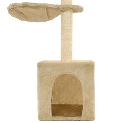 Arbre à chat avec griffoirs,niche pour chat en sisal 105 cm Beige -MN43440 pas cher