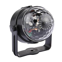 Wewoo LED Boule à facette Lumière de DJ de la magique tournante de commande sonore d'USB de 3W RVB allumant la DJ, DC 5V