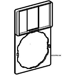 Schneider Electric porte étiquette - standard - 30 x 50 - pour etiquette 18 x 27 - schneider zbz33