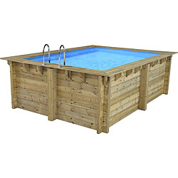 Habitat Et Jardin Piscine bois rectangle Caimans - 4.10 x 3.00 x 1.24 m