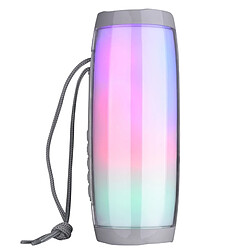 Wewoo Mini enceinte Bluetooth 4.2 haut-parleur portable sans fil avec lumières colorées Melody (Gris) 