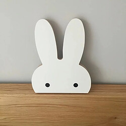 Wewoo Pour le bureau à la blanc maison, poids maximum de charge: 2kg Crochet de cintre en bois de conception créative de lapin