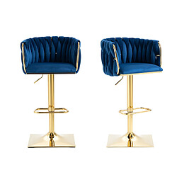 ComfortXL Chaises De Bar Vintage Avec Dossier Et Repose-pieds, Chaises De Comptoir 