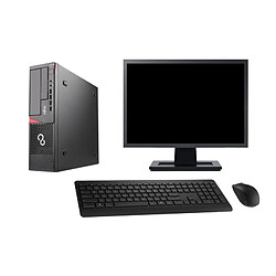 PC Fujitsu E720 DT Ecran 22" Intel G3220 RAM 16Go Disque 500Go Windows 10 Wifi - Occasion