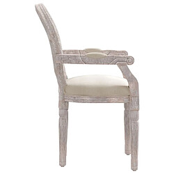 Acheter Maison Chic Chaises à manger,Chaise pour cuisine beige 54x56x96,5 cm lin -MN57298