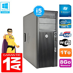 PC Tour HP WorkStation Z210 I5-2400 RAM 8Go Disque 1To Graveur DVD Wifi W7