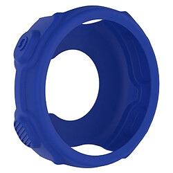 Wewoo Protection écran Étui de en silicone de montre de couleur solide pour Garmin F235 / F750 bleu