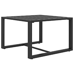 vidaXL Table basse Aluminium Anthracite 