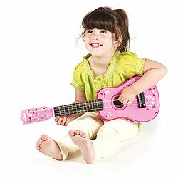 Tidlo Guitare rose en bois pour enfants pas cher