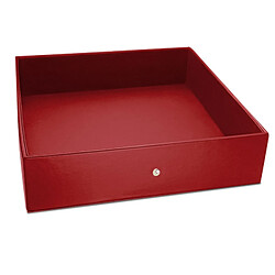 Plateau de rangement - couleur Rouge ( Nappa - Pantone #d50032 ) - NOREVE