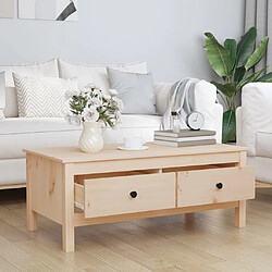 Avis Maison Chic Table basse,Table Console Table d'appoint, Table pour salon 100x50x40 cm Bois massif de pin -MN36638