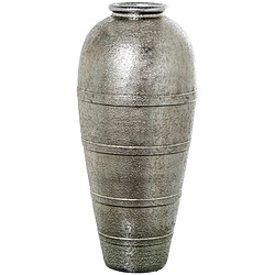 Vase Alexandra House Living Argenté Céramique 33 x 34 x 84 cm 