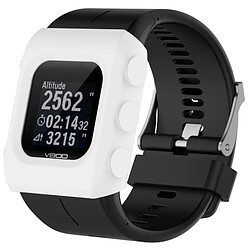 Wewoo Protection écran Étui de en silicone de montre de couleur solide pour POLAR V800 blanc 