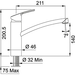 Franke 115.0391.460 robinet Chrome