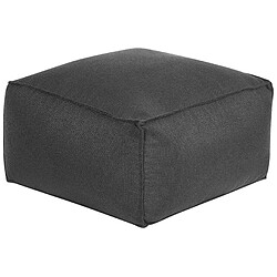 Beliani Pouf noir 50 x 50 x 30 cm MUKKI