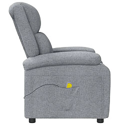 Acheter Maison Chic Fauteuil Relax pour salon, Fauteuil de massage Gris clair Tissu -GKD29141