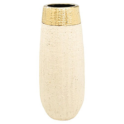 Vase Romimex Beige Doré Porcelaine 17 x 40 x 17 cm