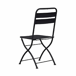 Avis Mes Lot de 2 chaises de jardin pliables en métal gris - BACA