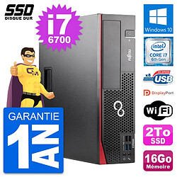 PC Fujitsu Esprimo D556 DT Intel Core i7-6700 RAM 16Go SSD 2To Windows 10 Wifi · Occasion 