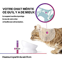 YYHY Y YHY Gamelle surélevée pour chat 13 × 9 cm/150 ml – Blanc