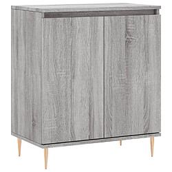 Maison Chic Buffet,Meuble de Rangement,commode pour salon,Cuisine Sonoma gris 60x35x70 cm Bois d'ingénierie -MN10513